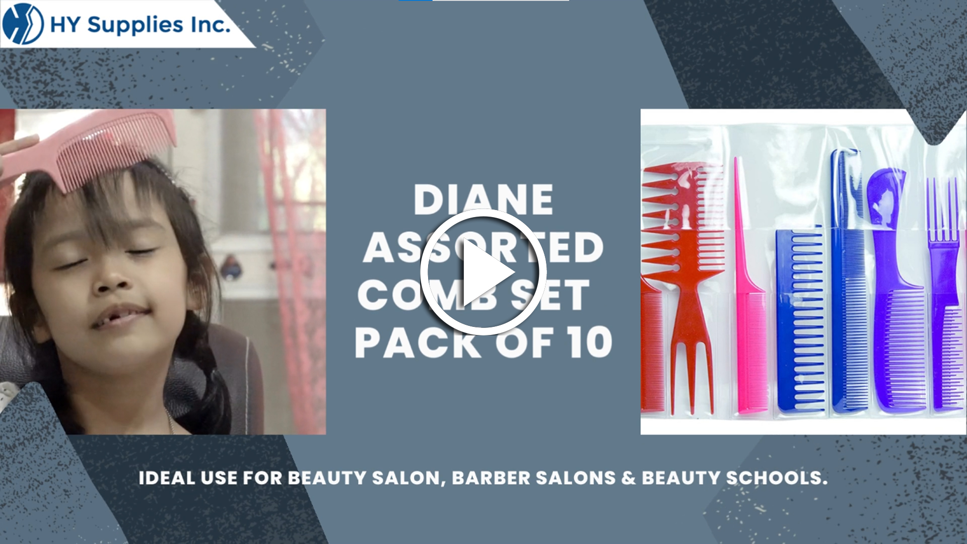 Diane Assorted Comb Set - Pack of 10