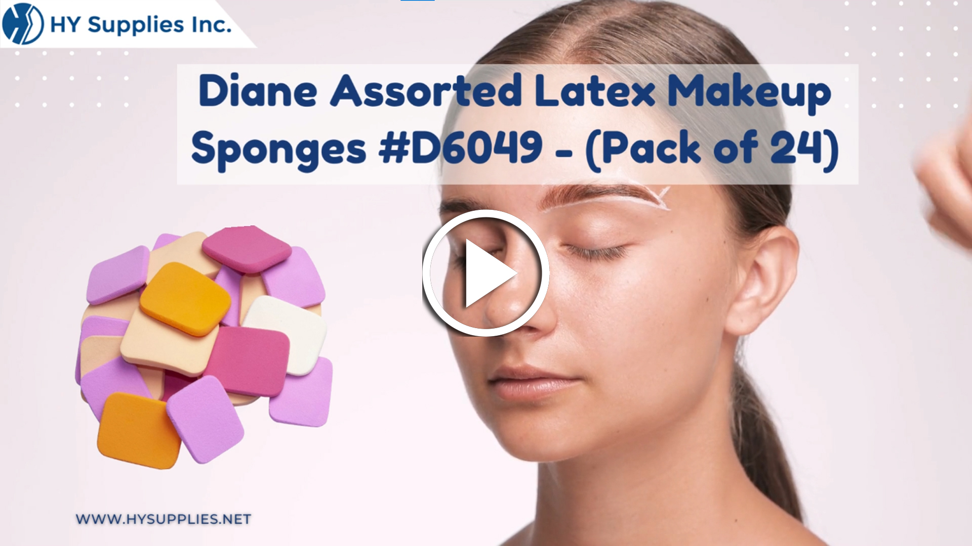 Diane Assorted Latex Makeup Sponges #D6049 - (Pack of 24)
