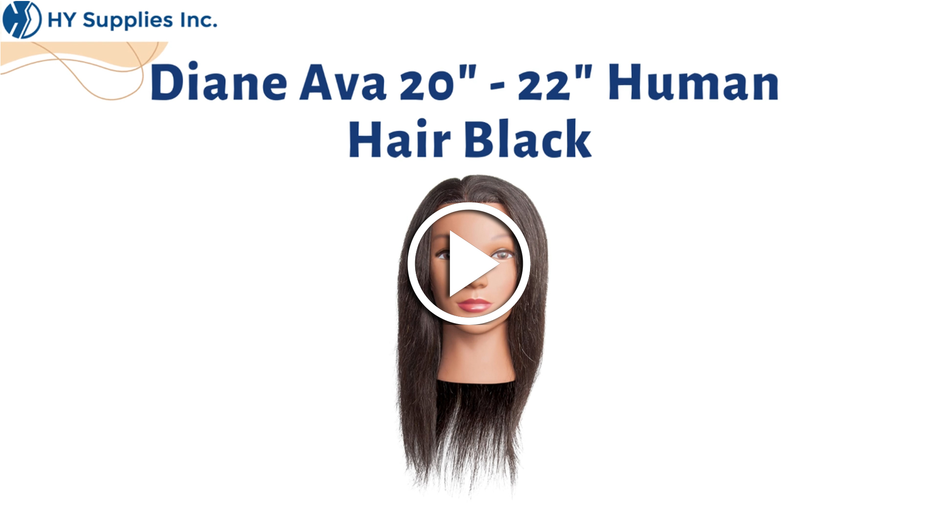 Diane Ava 20" - 22"Human Hair Black