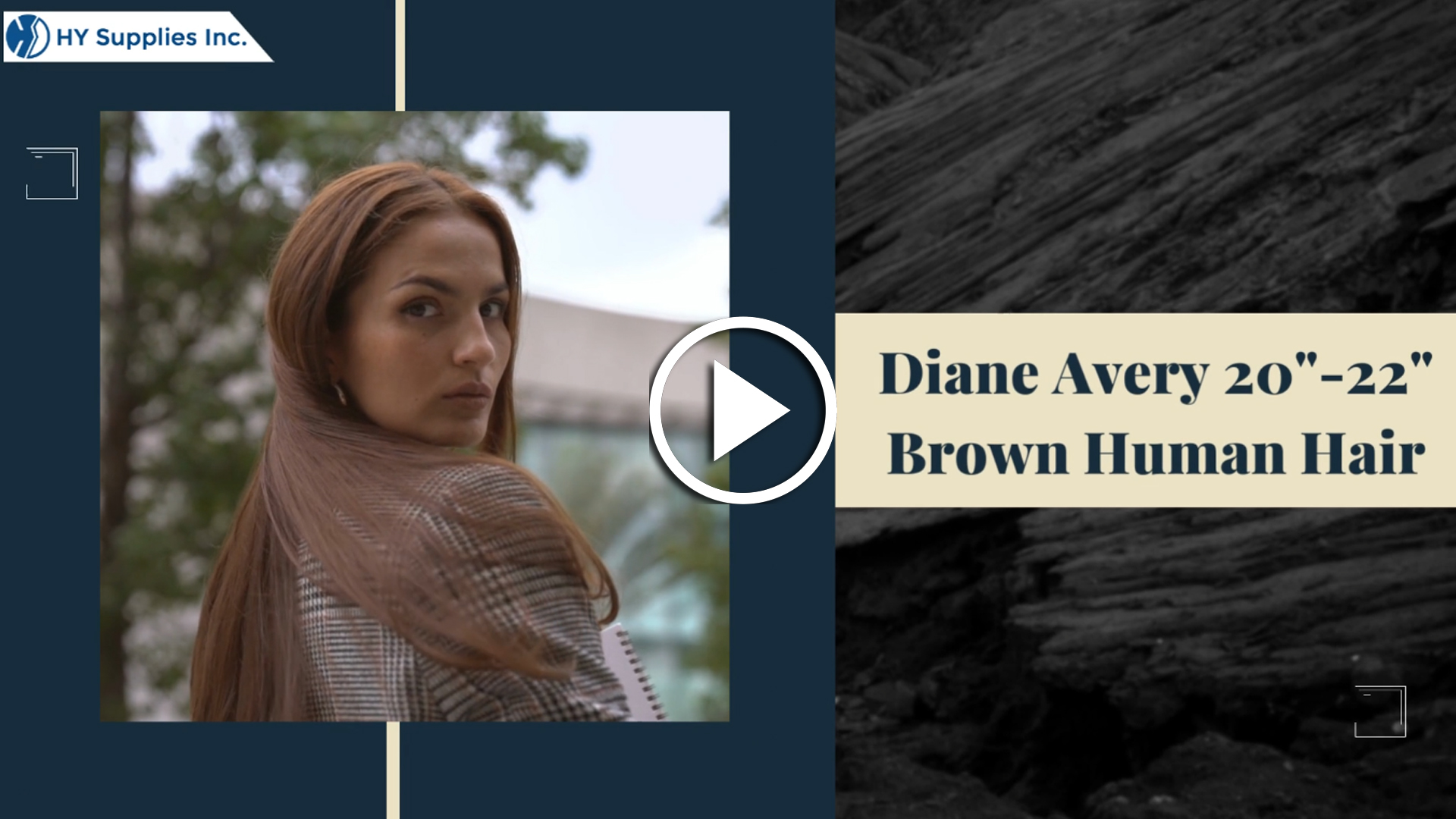 Diane Avery 20"-22"Brown Human Hair