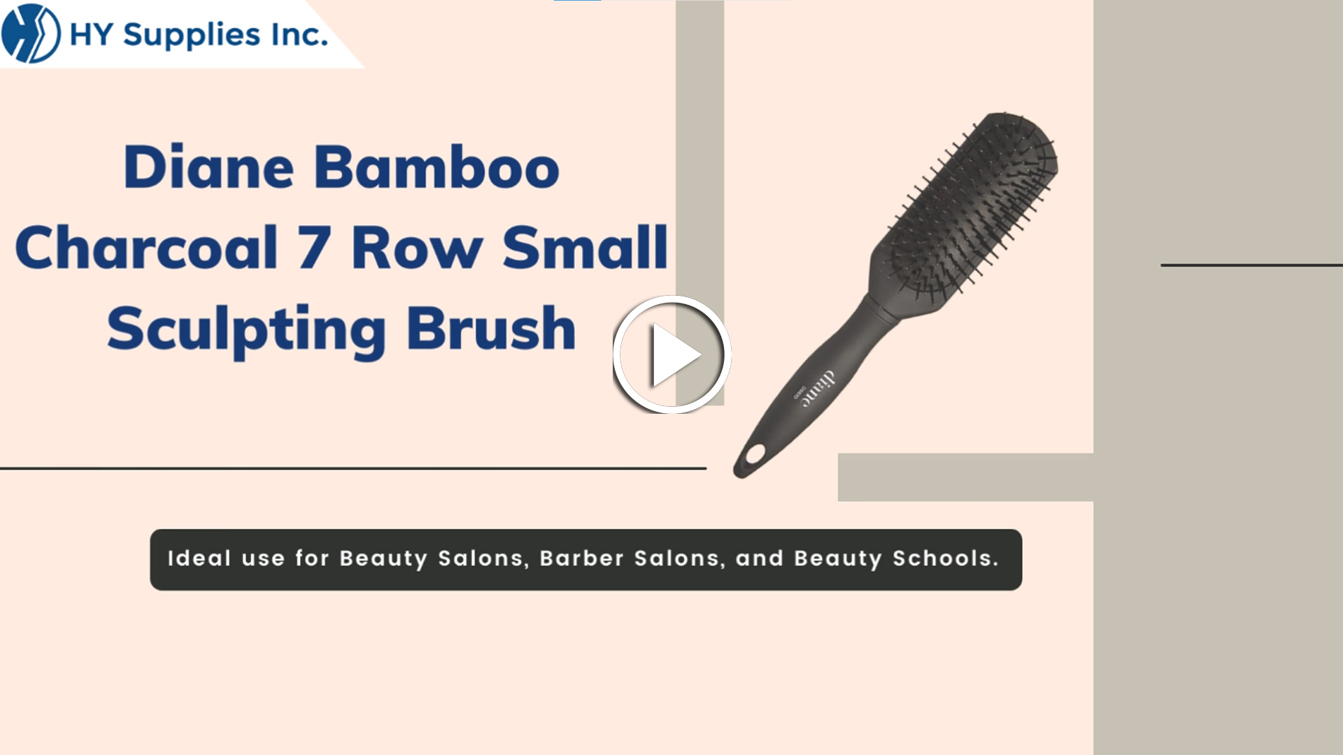 Diane Bamboo Charcoal 7 Row Small Sculpting Brush
