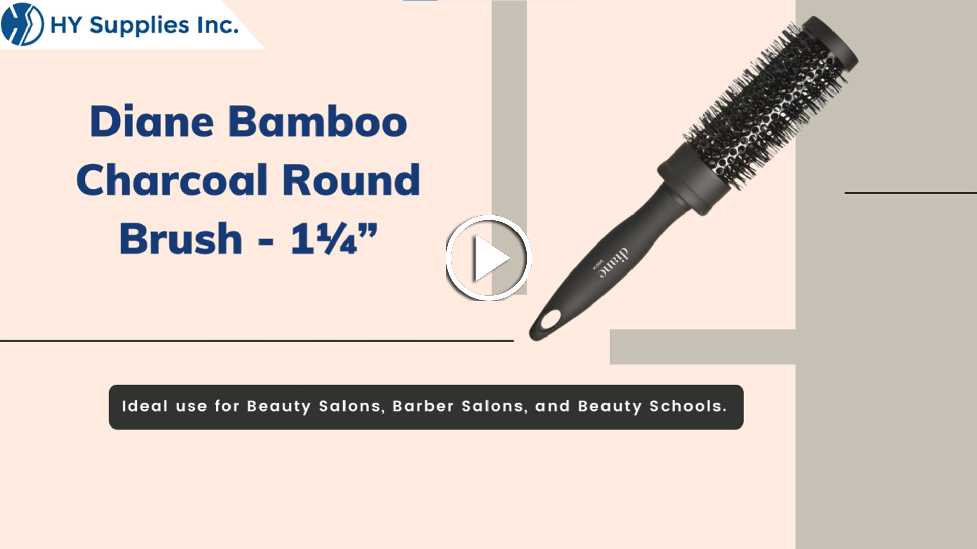 Diane Bamboo Charcoal Round Brush - 1½"