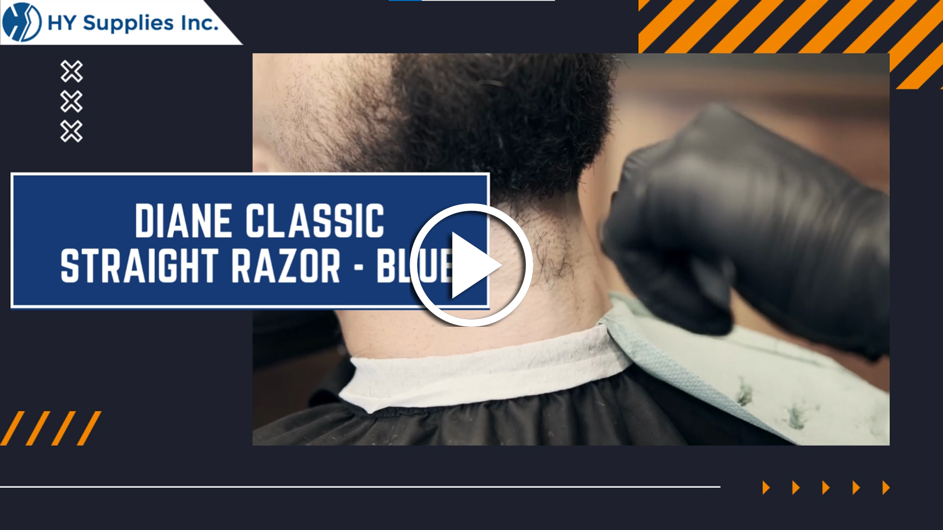 Diane Classic Straight Razor - Blue