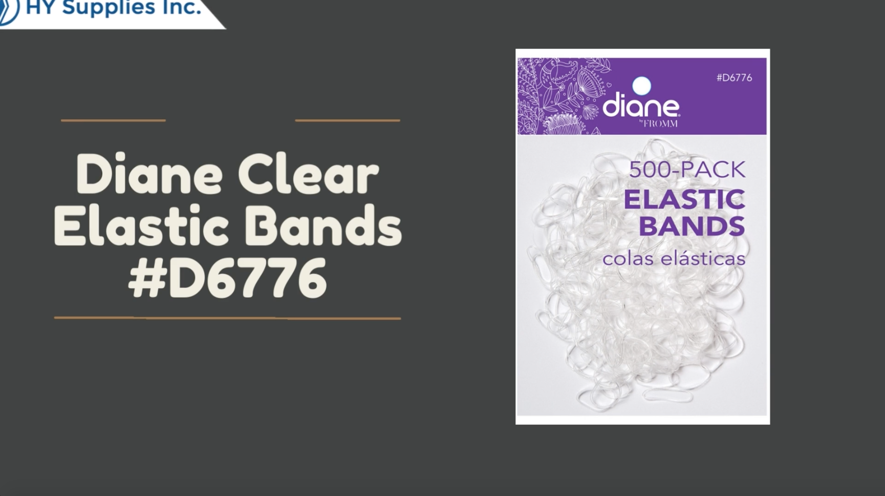 Diane Clear Elastic Bands -D6776