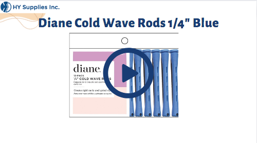 Diane Cold Wave Rods 1/4"Blue