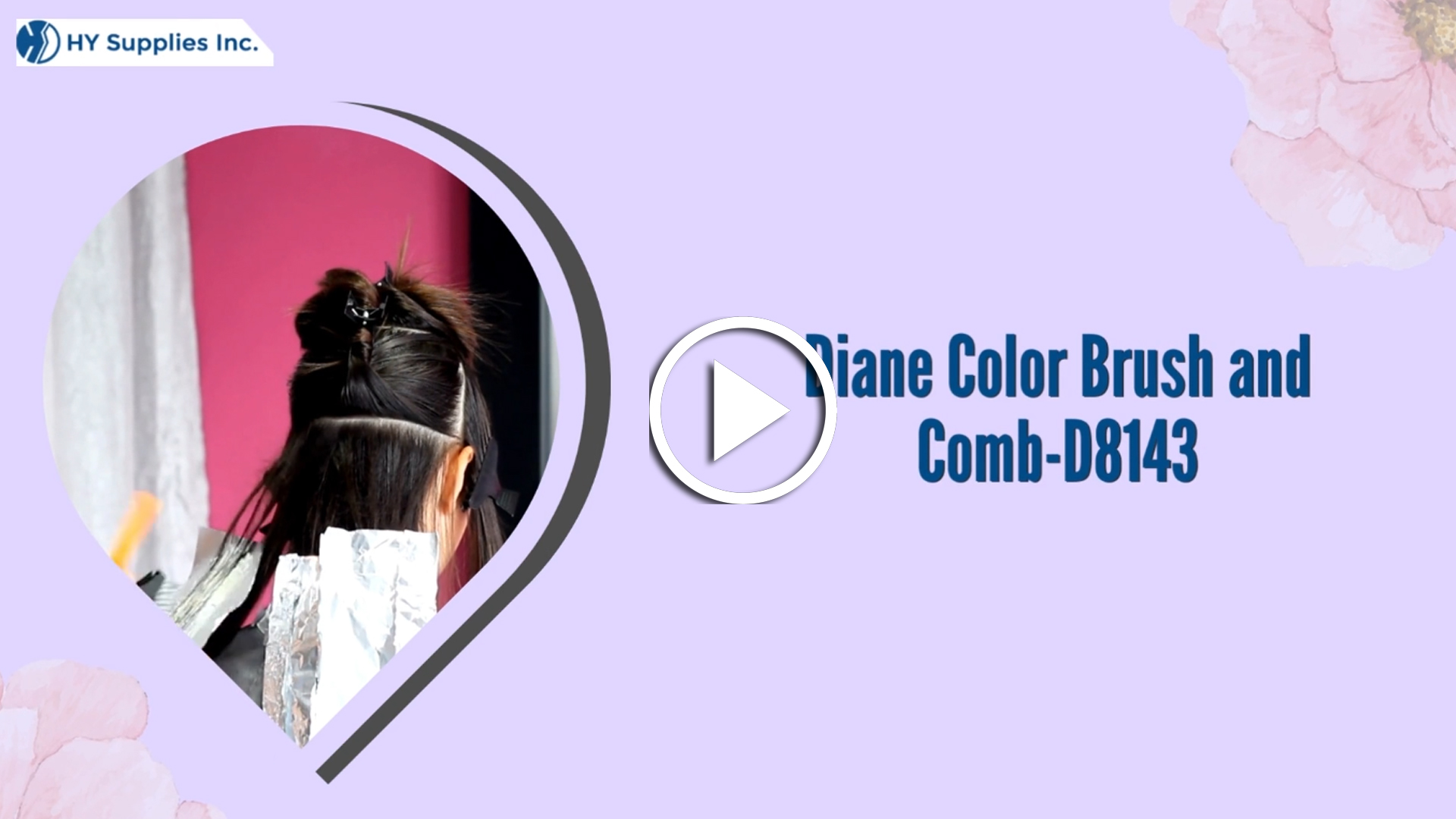 Diane Color Brush and Comb-D8143