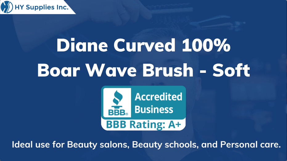 Diane Curved 100% Boar Wave Brush - Soft
