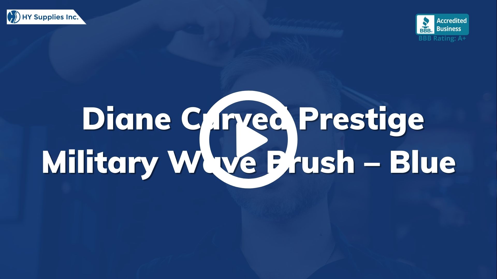 Diane Curved Prestige Military Wave Brush – Blue