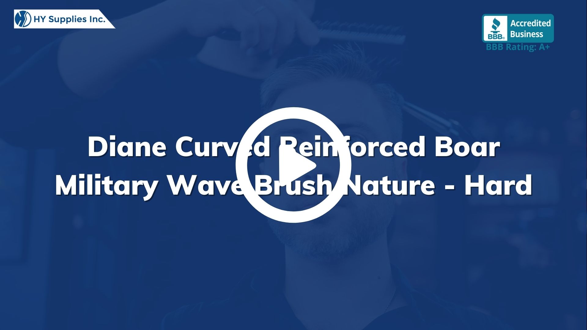 Diane Curved Reinforced Boar Military Wave Brush Nature - Hard