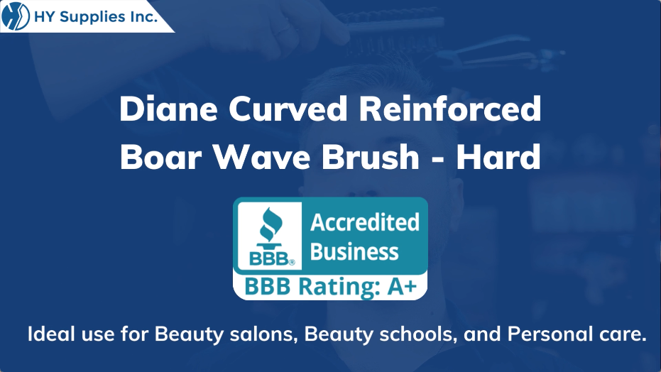 Diane Curved Reinforced Boar Wave Brush - Hard
