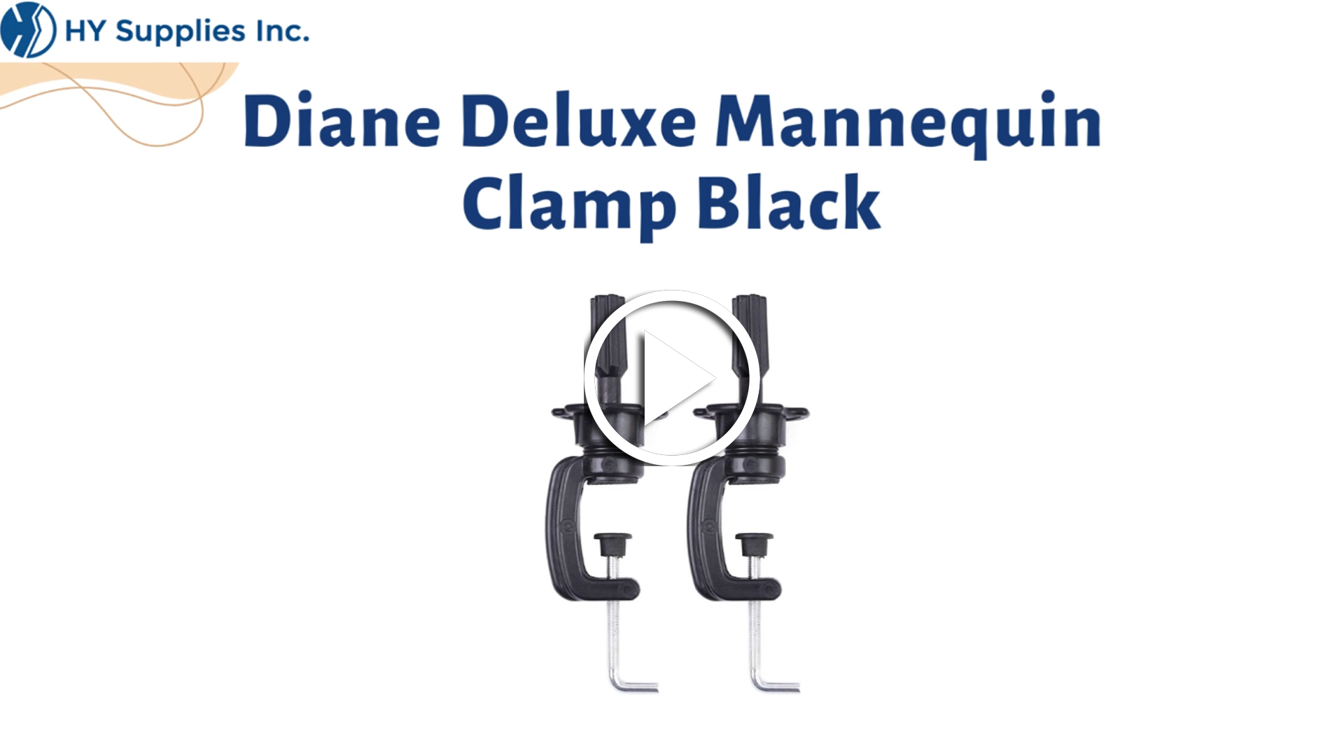Diane Deluxe Mannequin Clamp Black