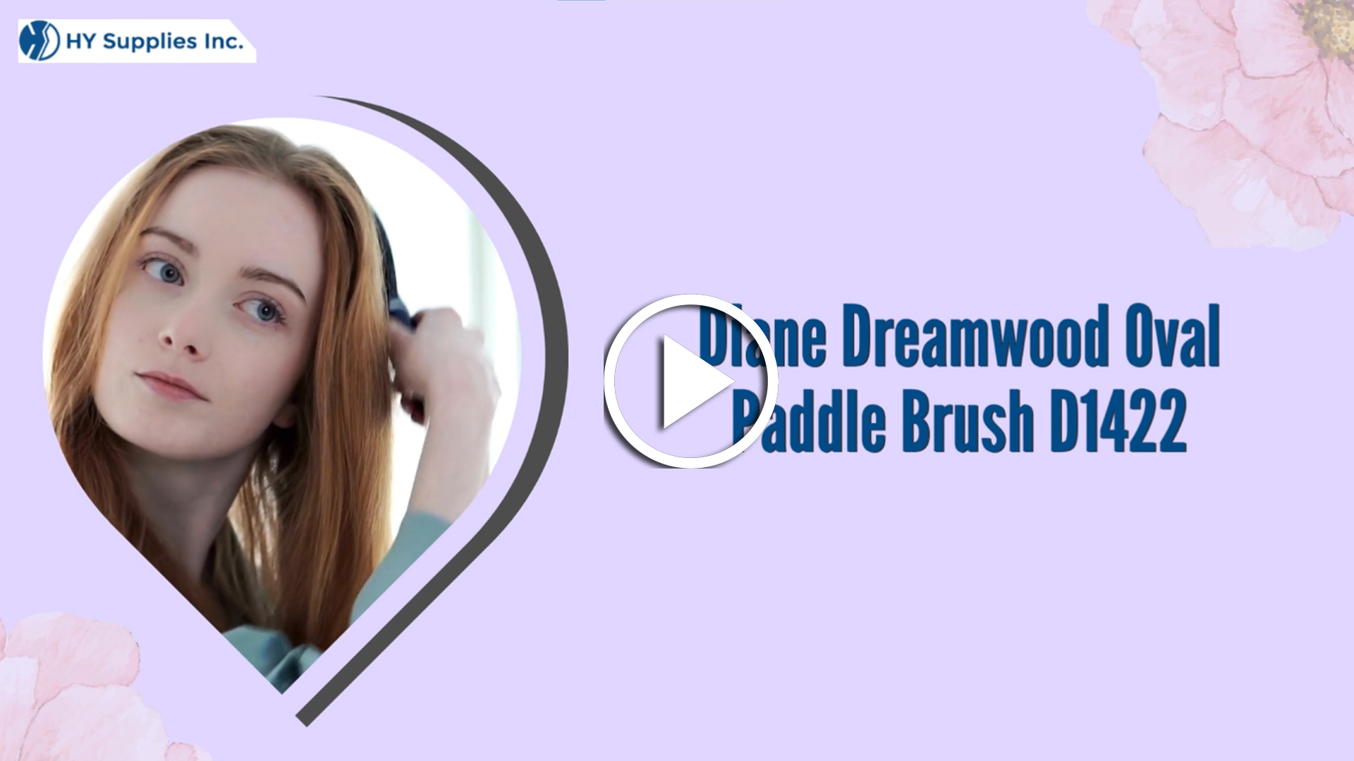 Diane Dreamwood Oval Paddle Brush -D1422