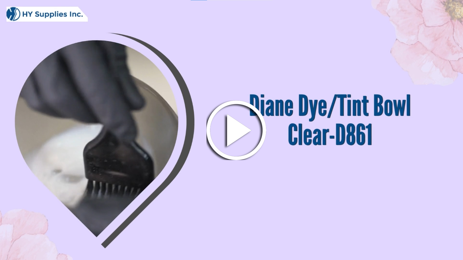 Diane Dye/Tint Bowl Clear-D861