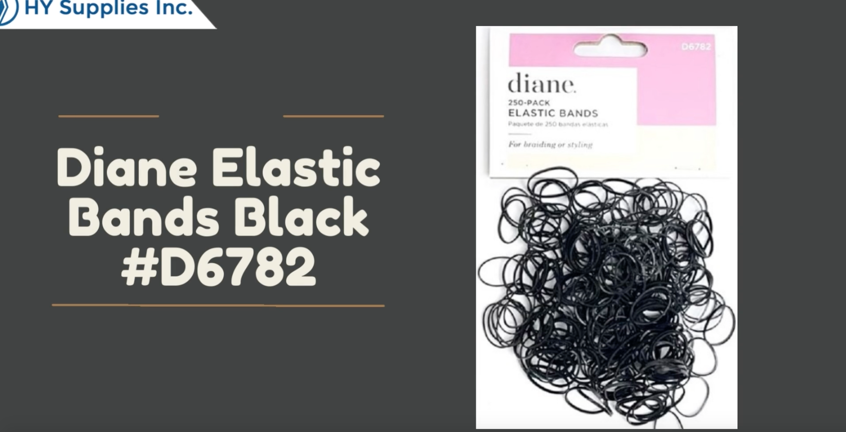 Diane Elastic Bands Black -D6782