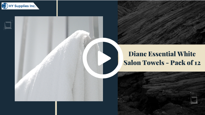 Diane Essential White Salon Towels - Pack of 12
