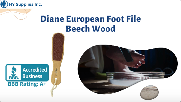 Diane European Foot File Beech Wood