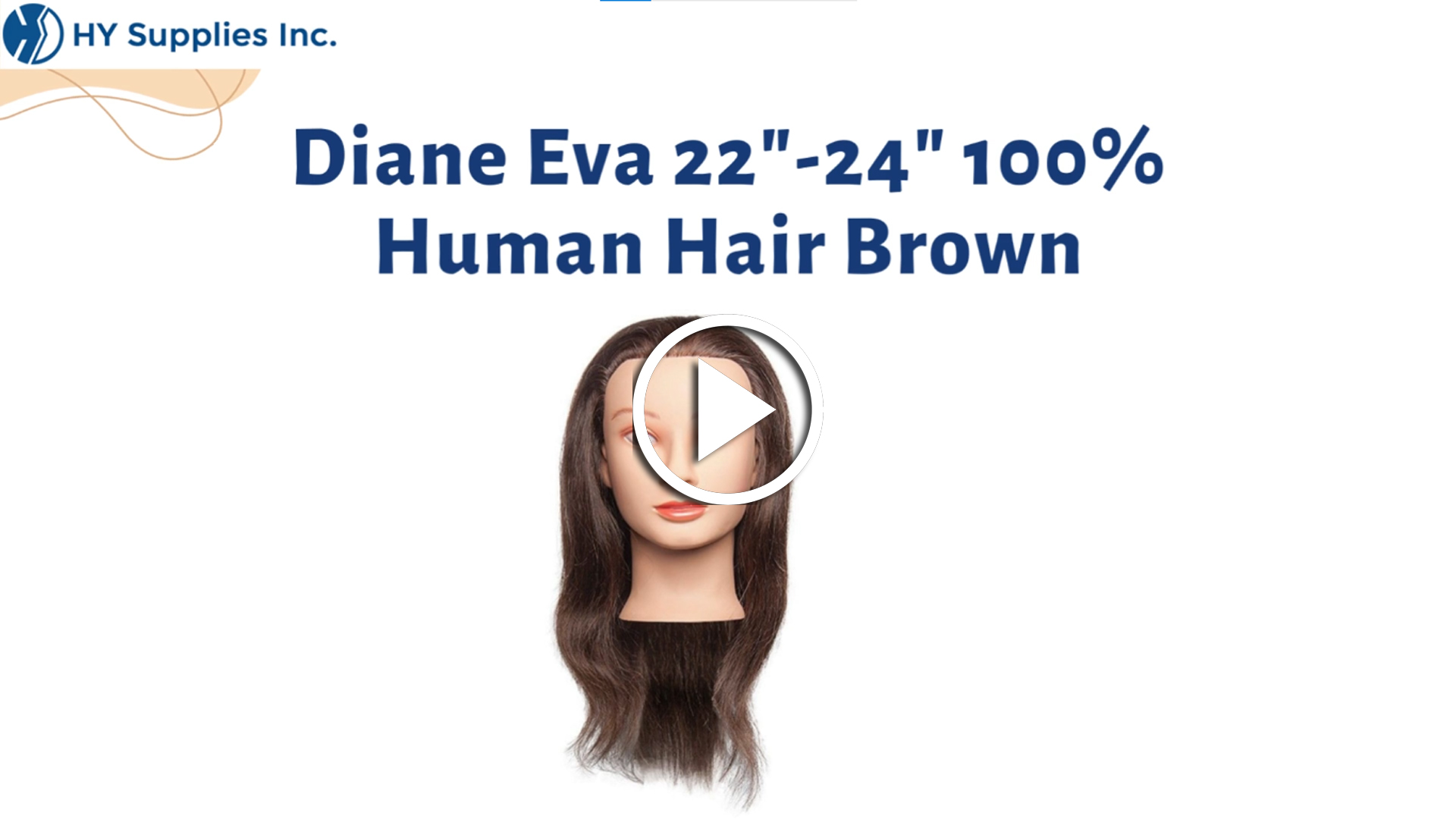 Diane Eva 22"-24" 100% Human Hair Brown