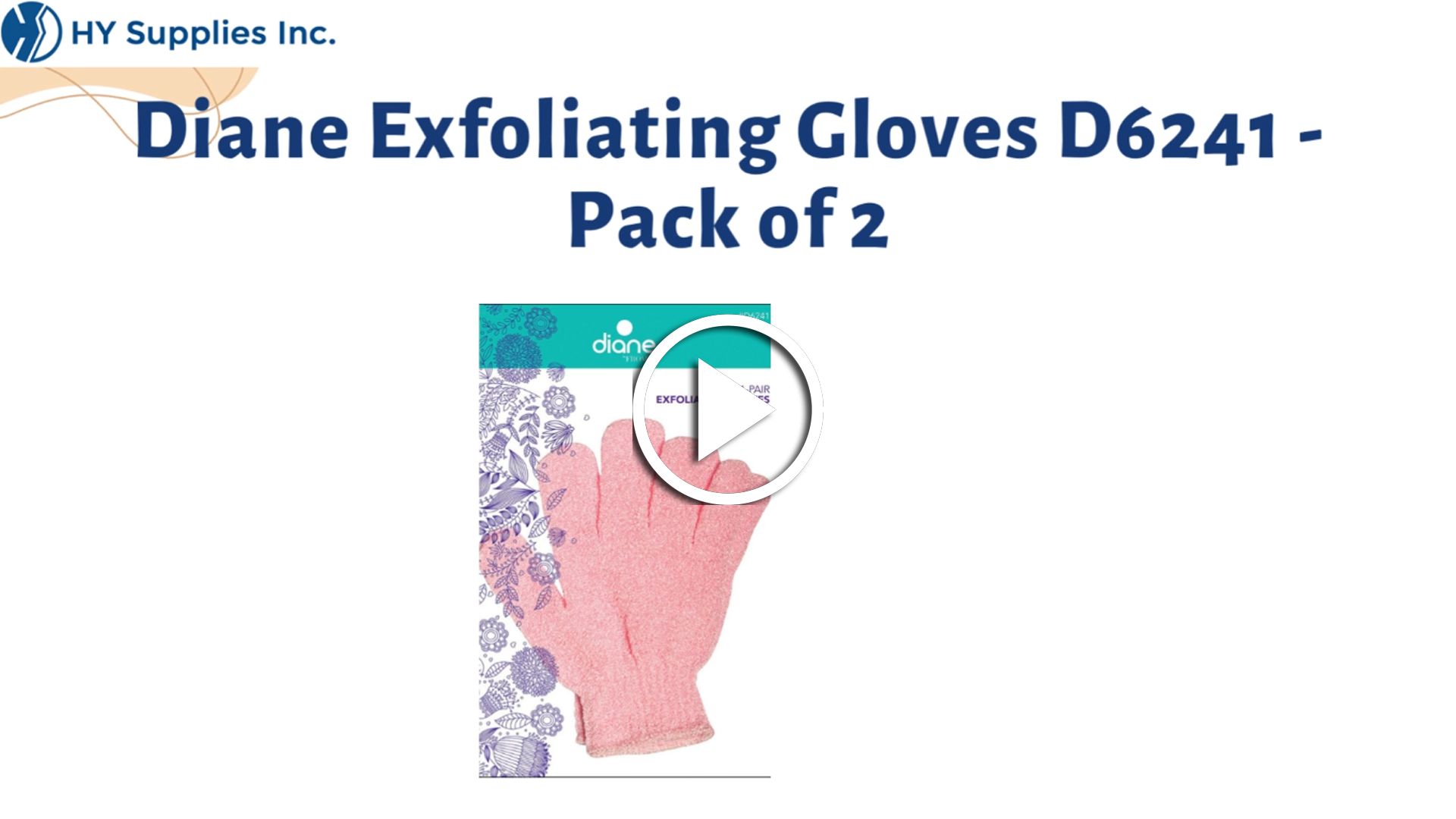 Diane Exfoliating Gloves D6241 - Pack of 2