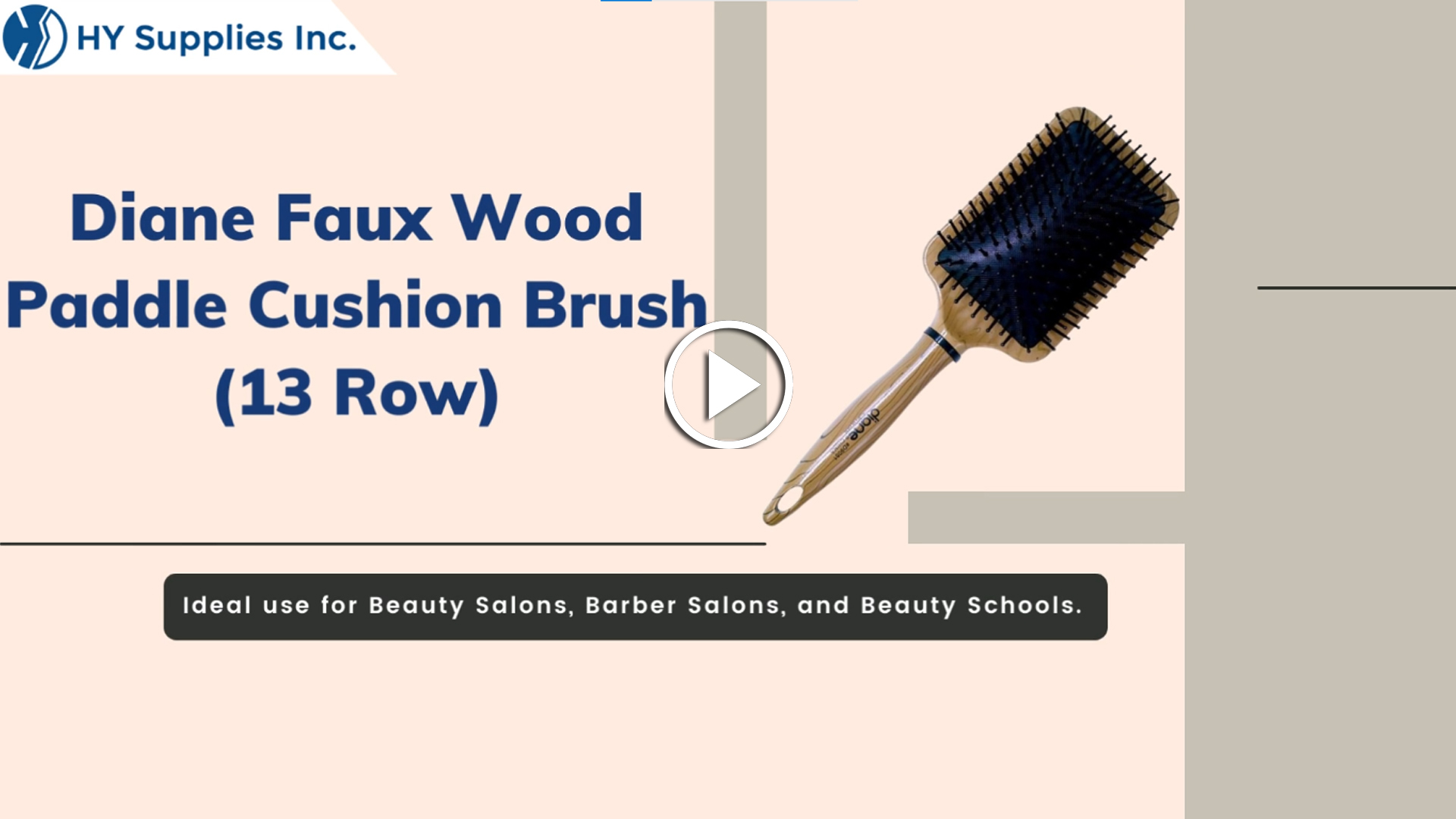 Diane Faux Wood Paddle Cushion Brush (13 Row)