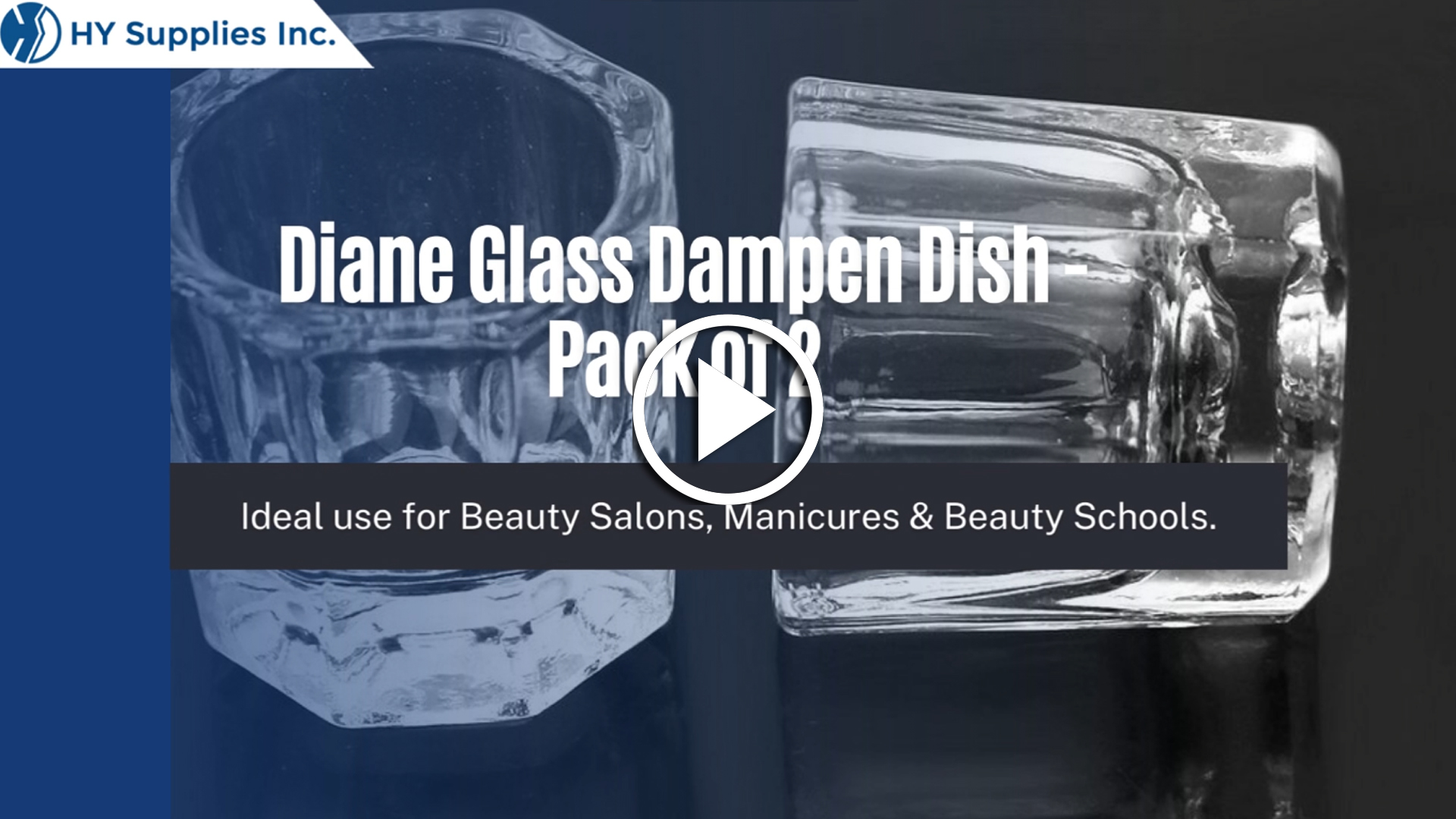 Diane Glass Dampen Dish - Pack of 2