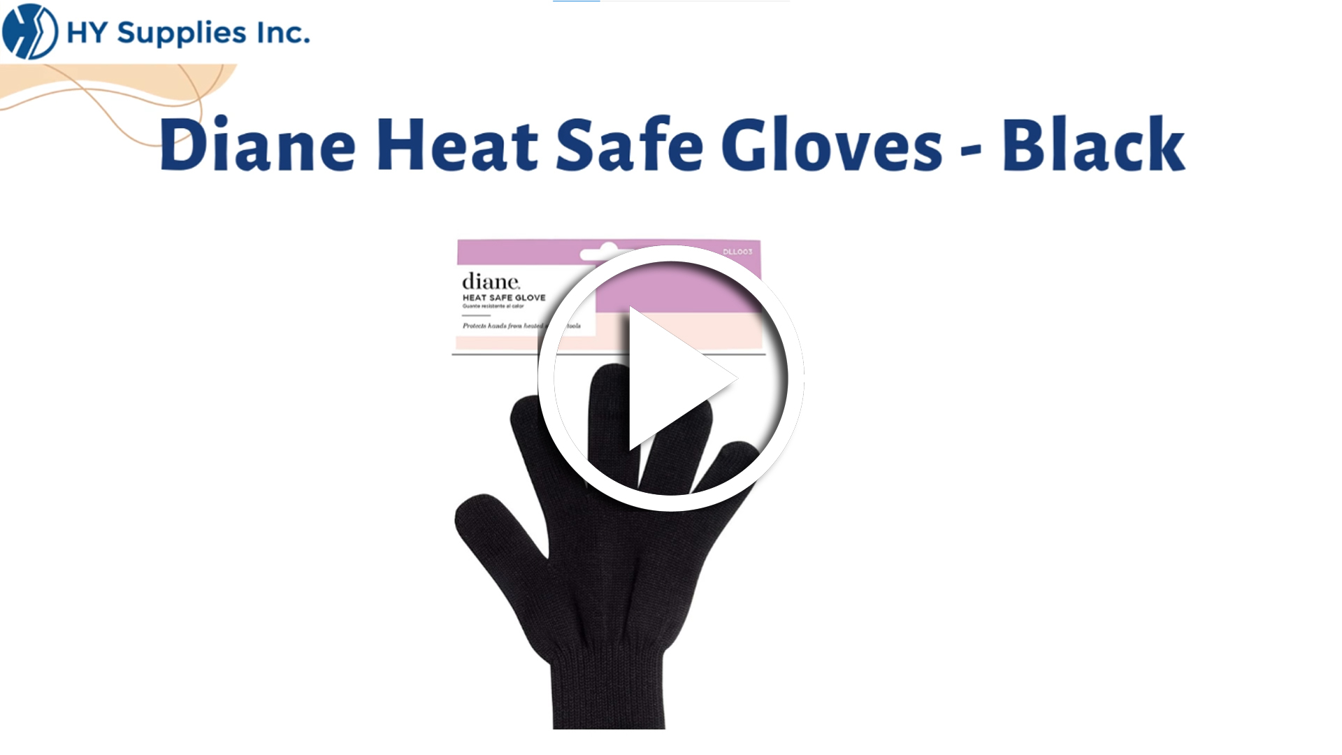 Diane Heat Safe Gloves - Black
