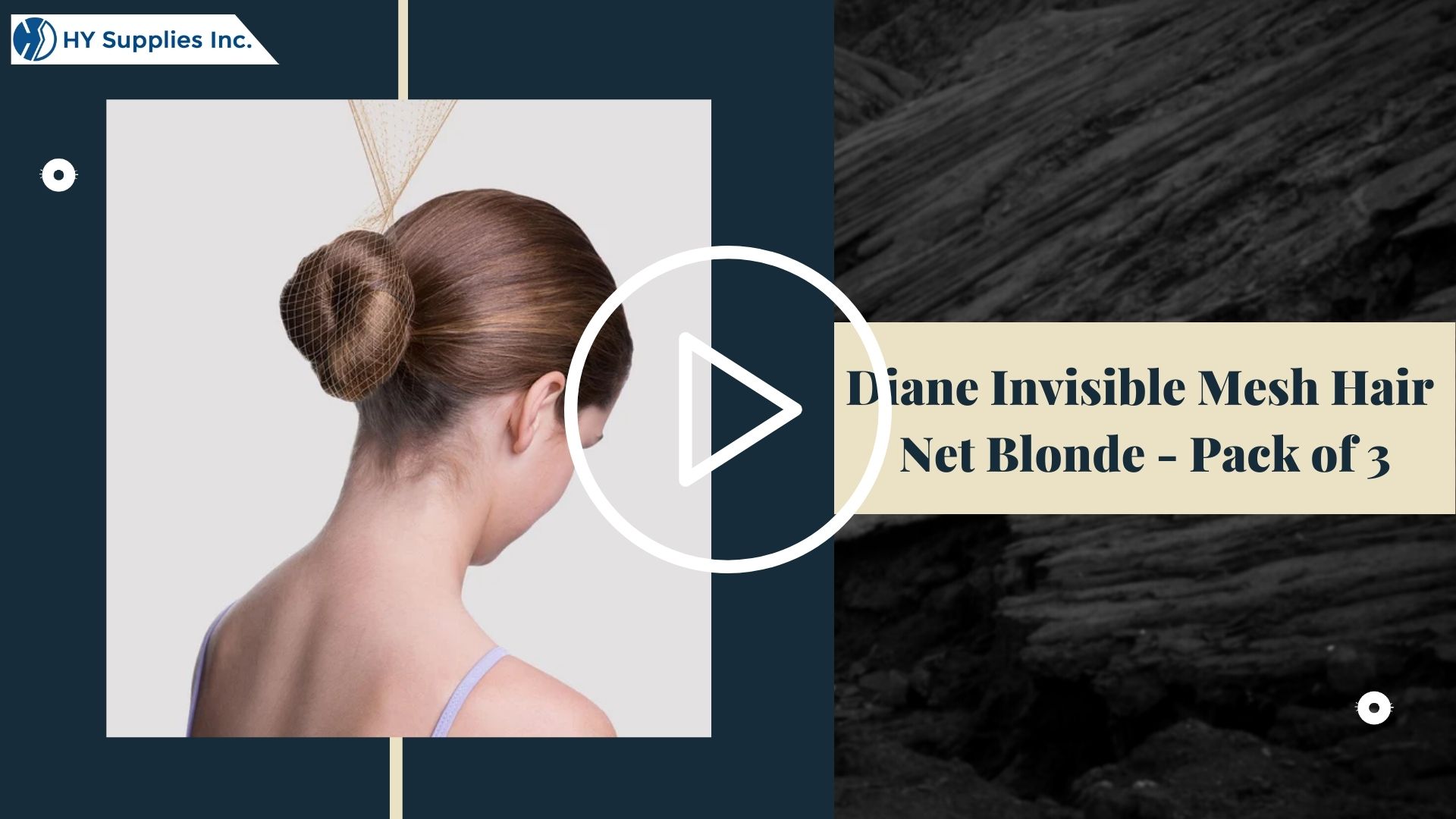 Diane Invisible Mesh Hair Net Blonde - Pack of 3