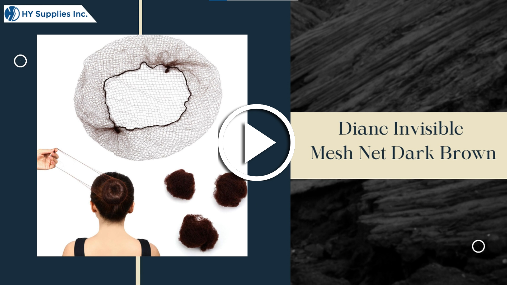 Diane Invisible Mesh Net Dark Brown