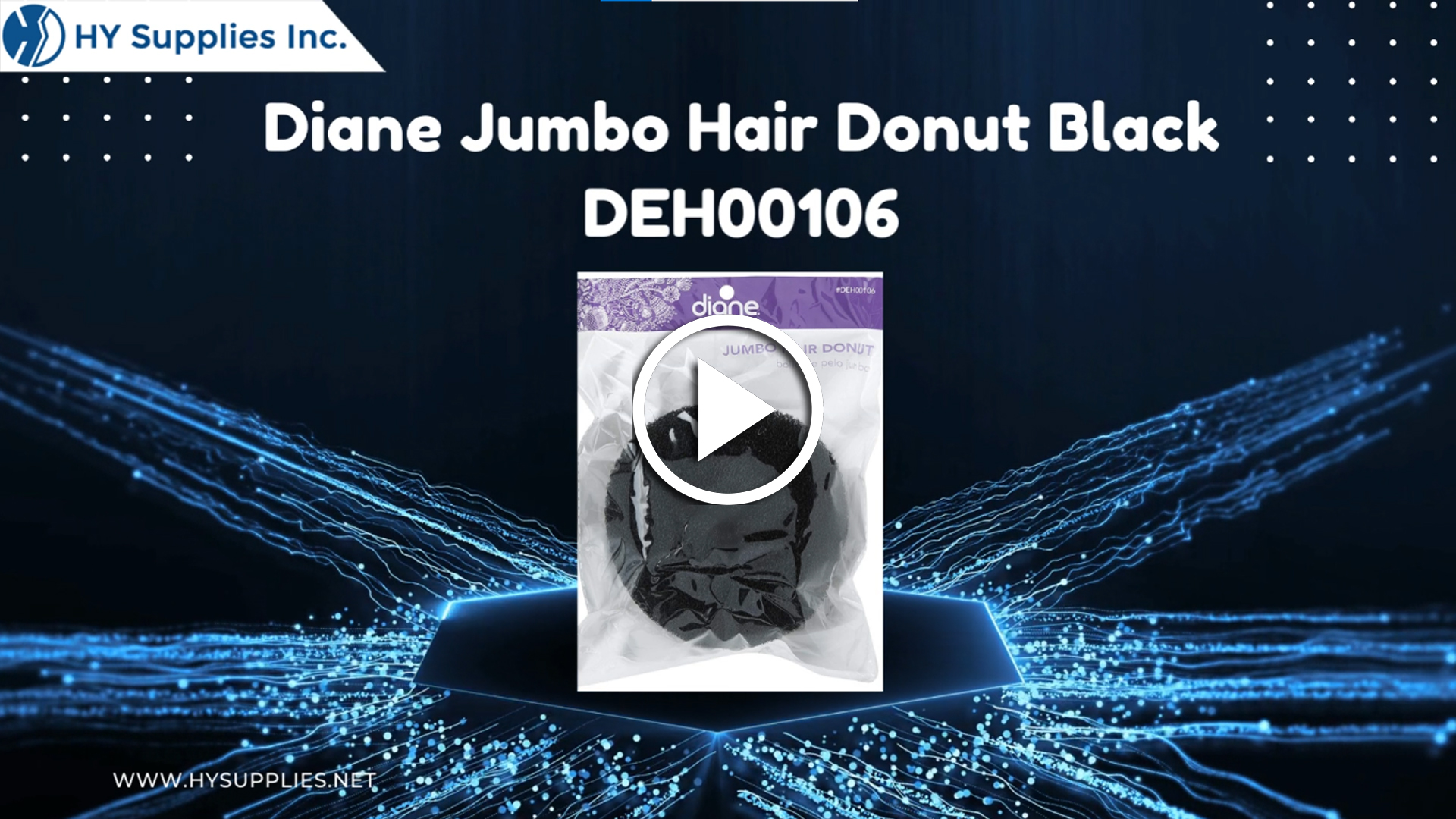 Diane Jumbo Hair Donut Black DEH00106 
