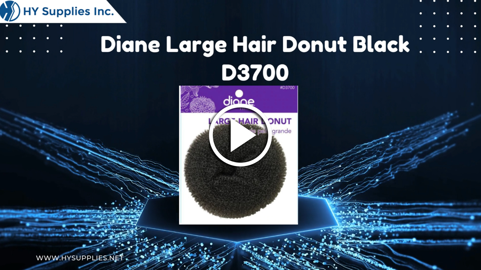 Diane Large Hair Donut Black D3700