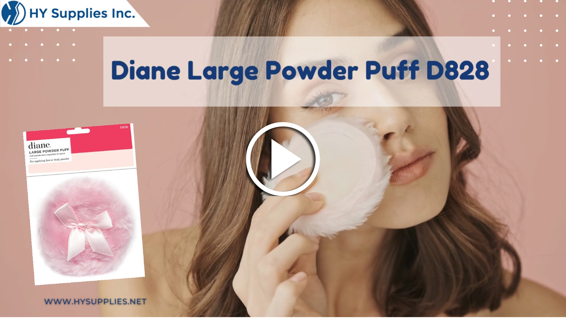 Diane Large Powder Puff D828 
