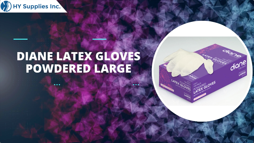 Diane Latex Gloves Powdered Large