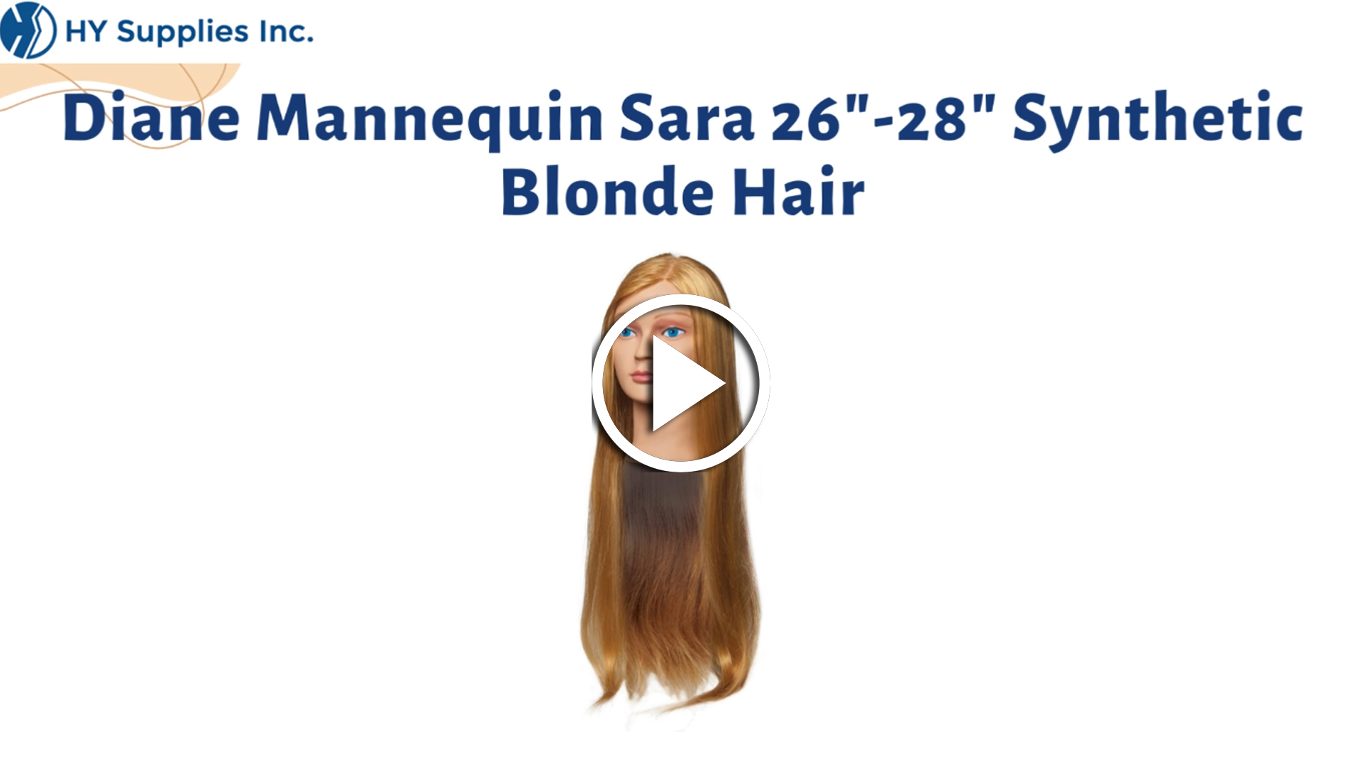 Diane Mannequin Sara 26"-28"Synthetic Blonde Hair