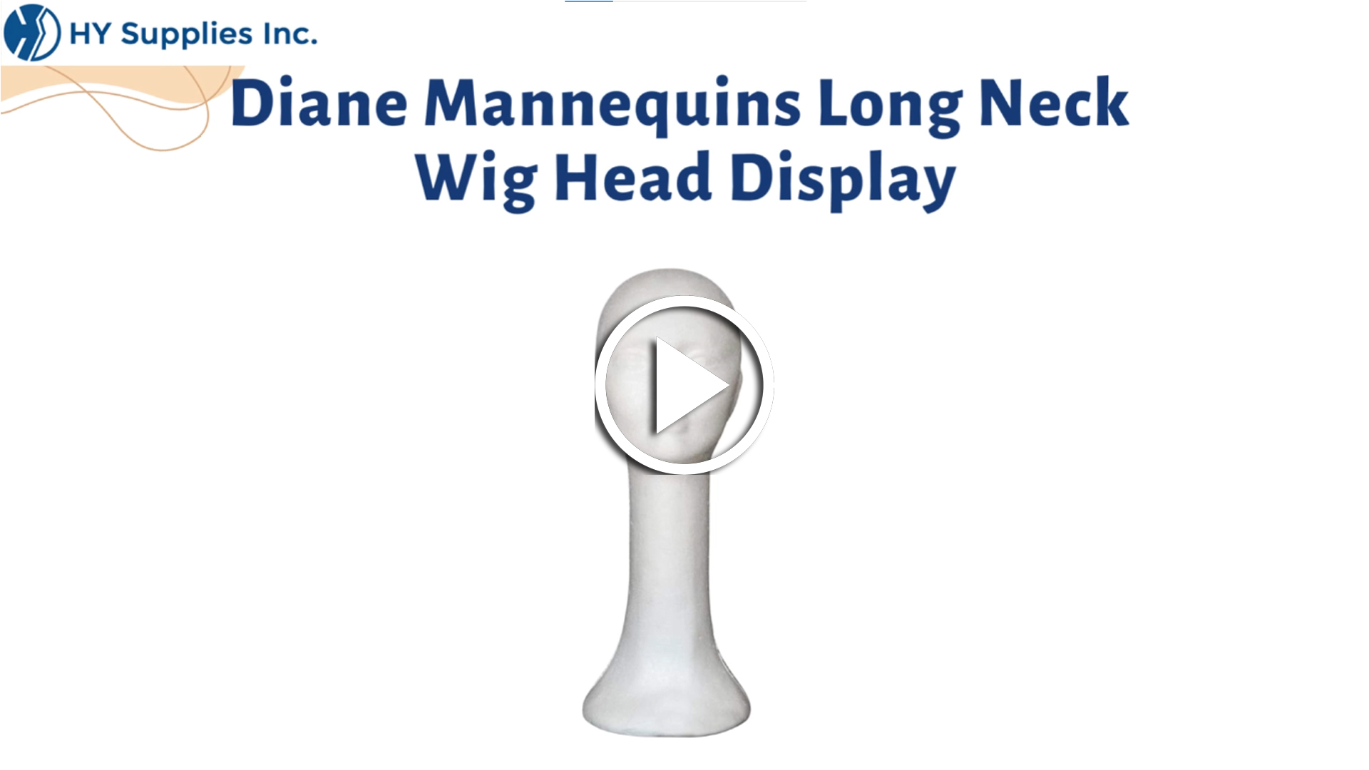 Diane Mannequins Long Neck Wig Head Display