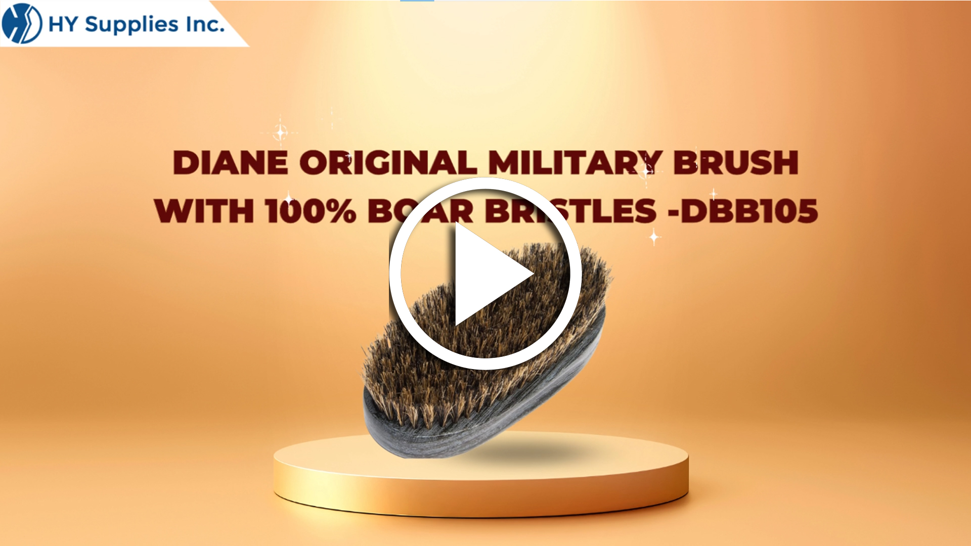 Diane Original Military Brush With 100% Boar Bristles -DBB105