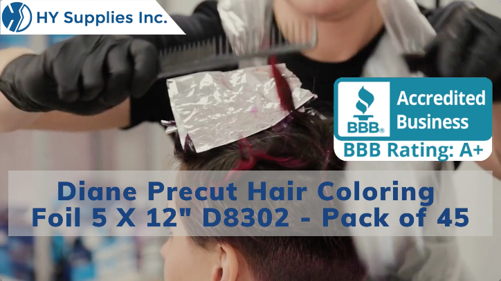 Diane Precut Hair Coloring Foil 5 X 12"" D8302 - Pack of 45