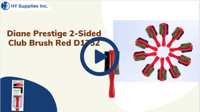 Diane Prestige 2-Sided Military Red Wave Brush D1751 