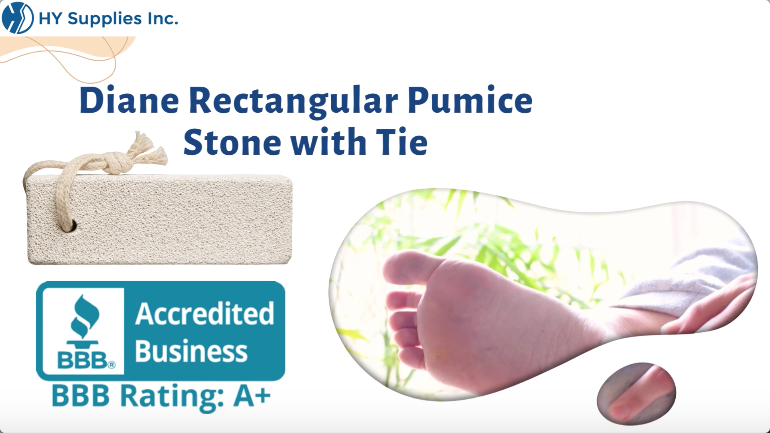 Diane Rectangular Pumice Stone with Tie
