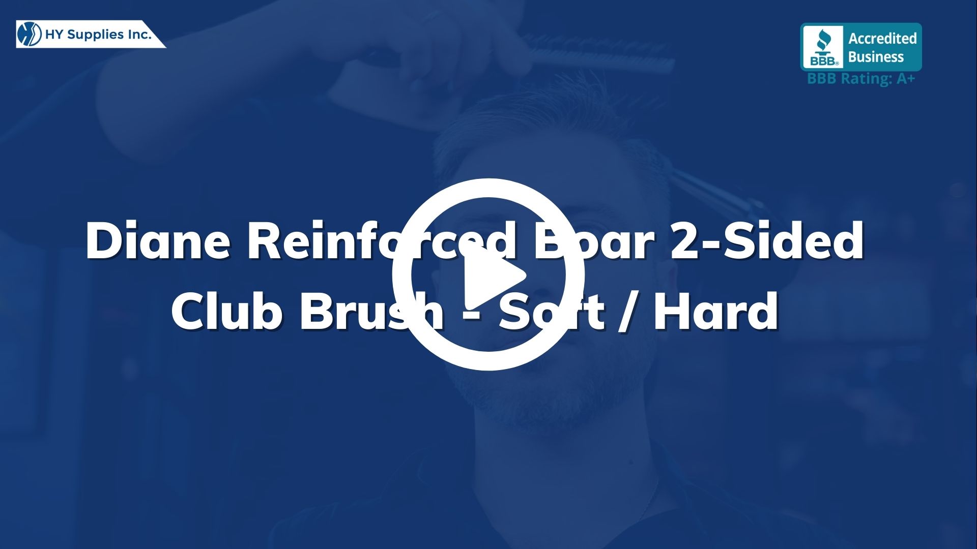 Diane Reinforced Boar 2-Sided Club Brush - Soft / Hard