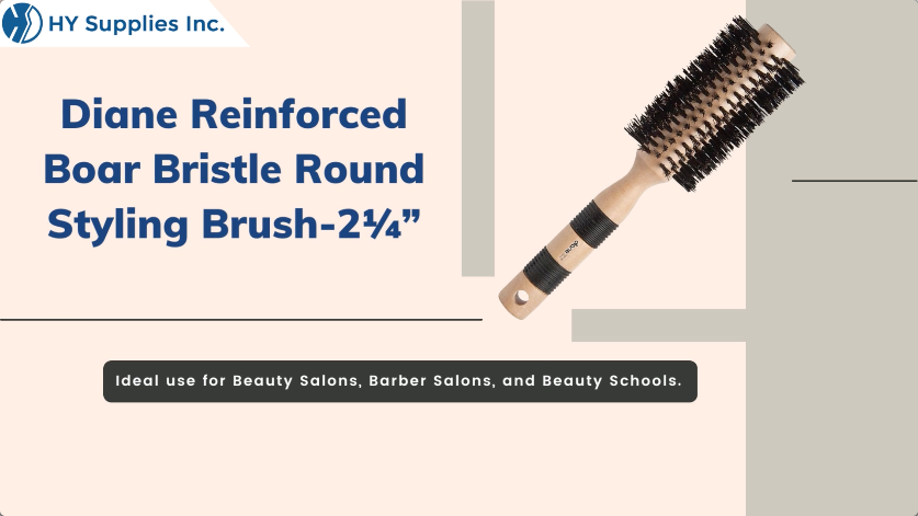 Diane Reinforced Boar Bristle Round Styling Brush-2¼”