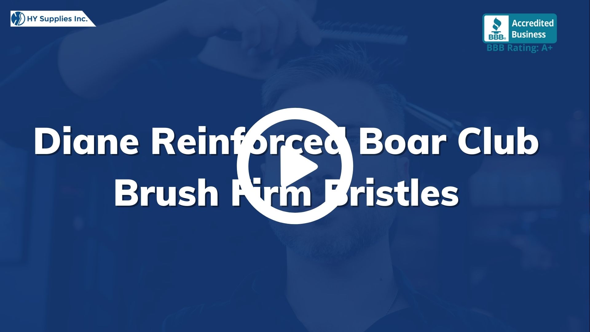 Diane Reinforced Boar Club Brush Firm Bristles