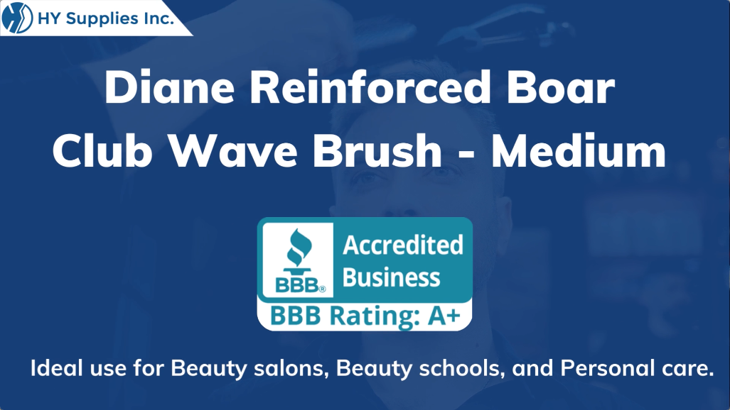 Diane Reinforced Boar Club Wave Brush - Medium