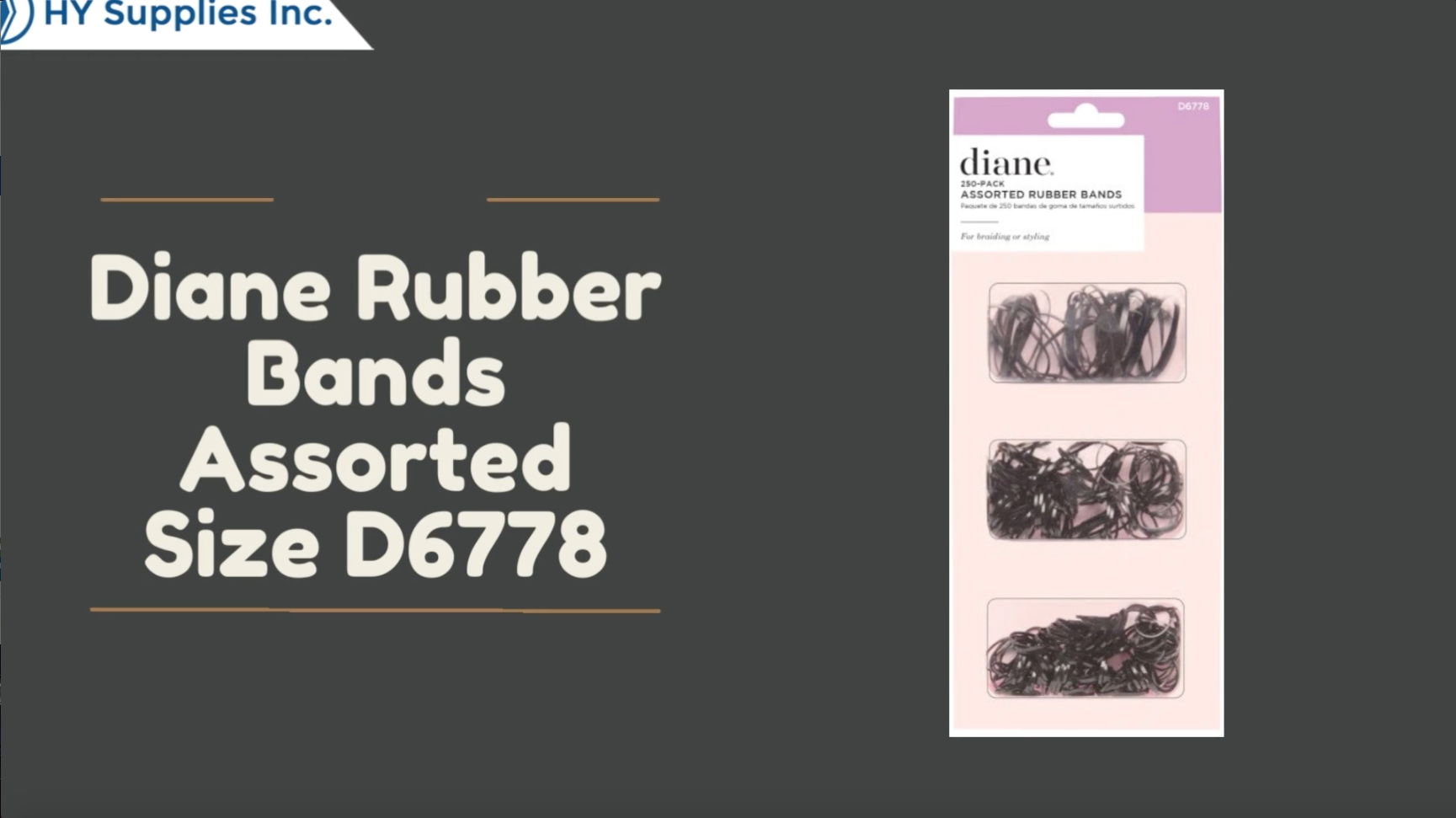 Diane Rubber Bands Assorted Size D6778 