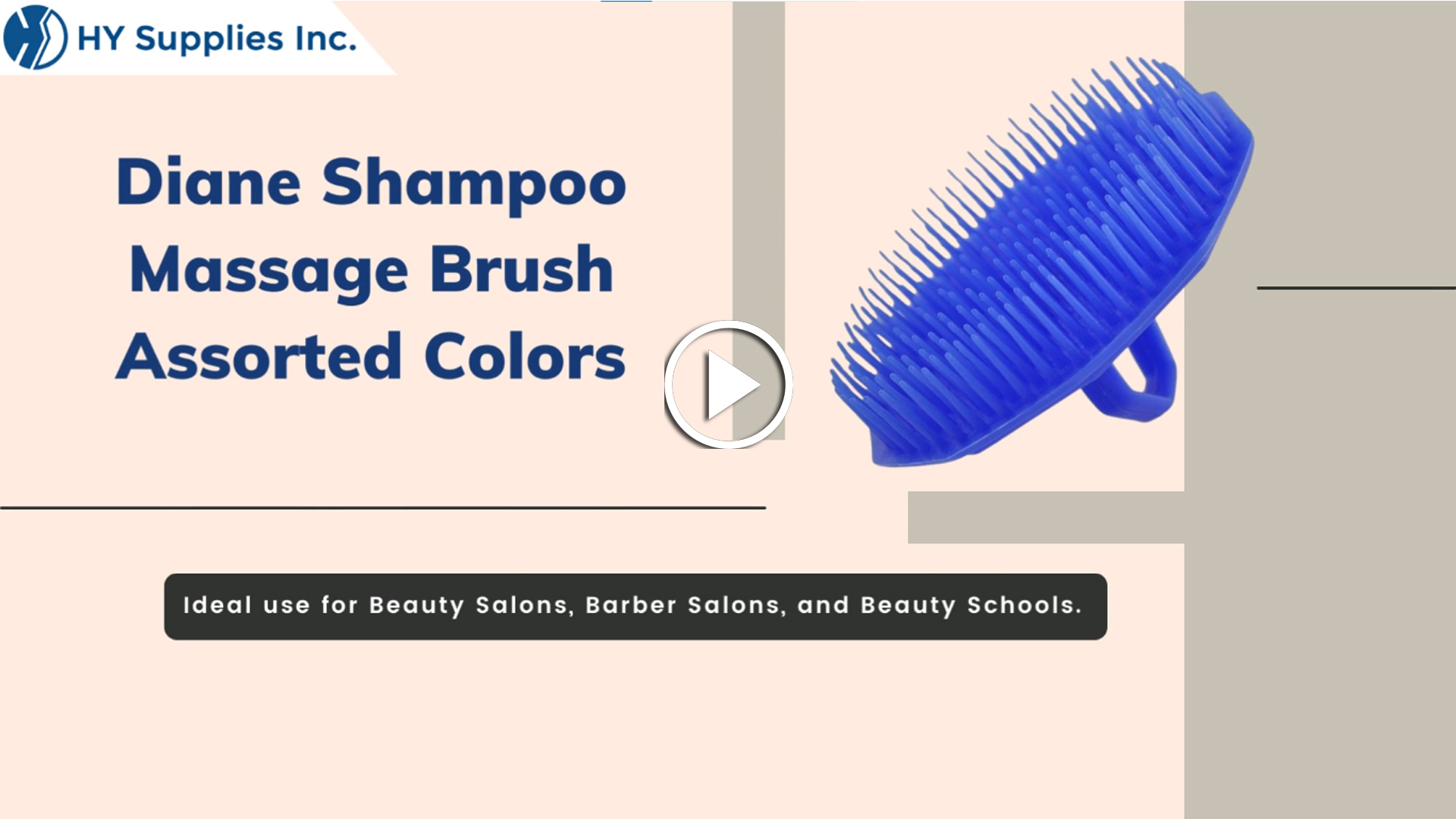Diane Shampoo Massage Brush - Assorted Colors