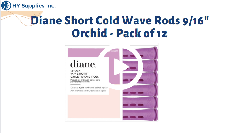 Diane Short Cold Wave Rods 9/16" Orchid - Pack of 12