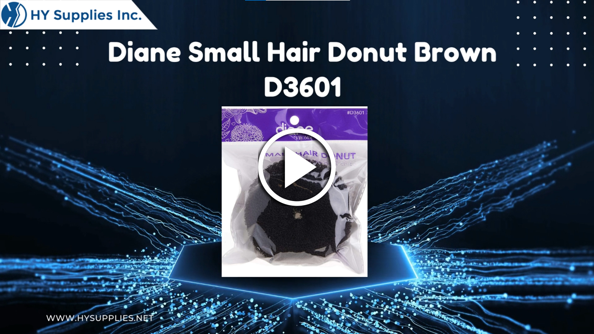 Diane Small Hair Donut Brown D3601