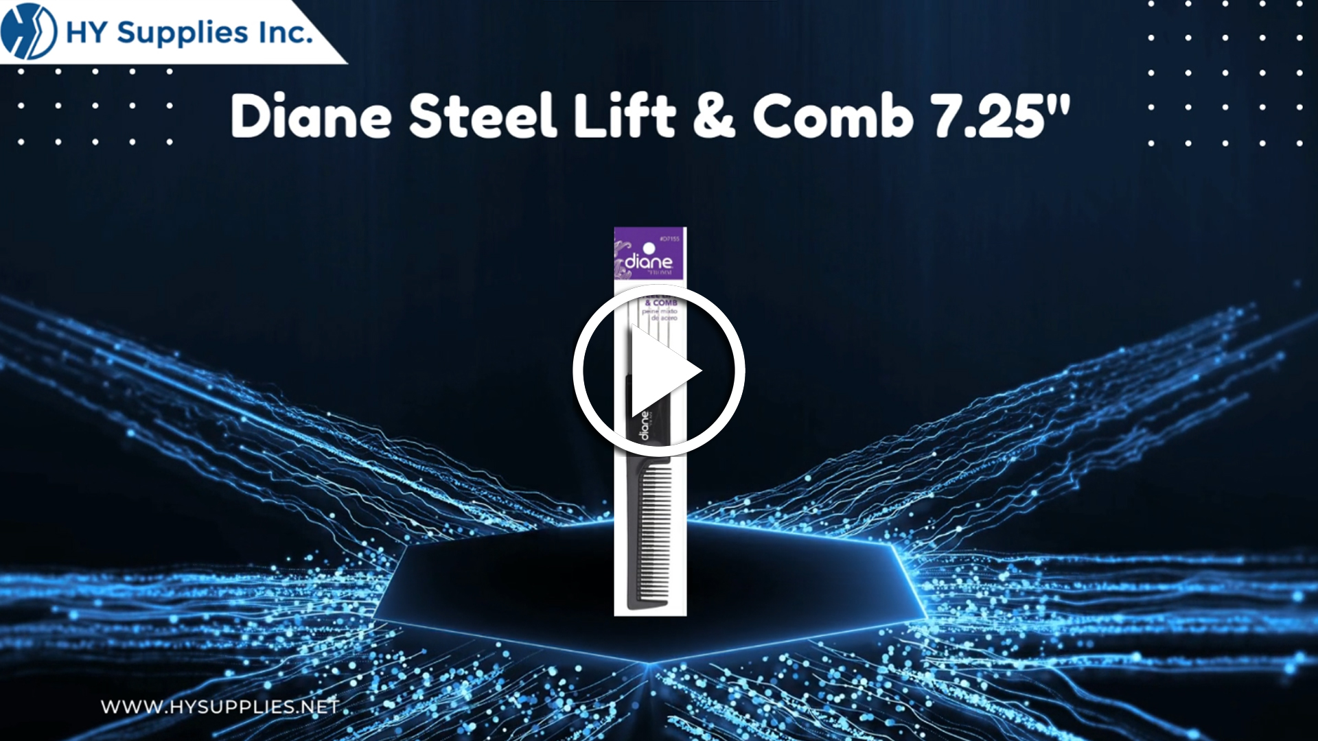 Diane Steel Lift & Comb 7.25"