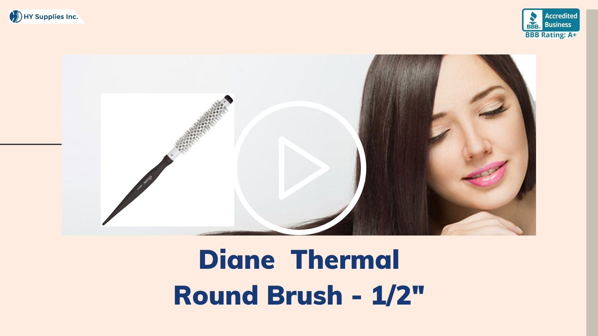 Diane Thermal Round Brush - 1/2""