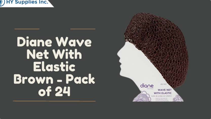 Diane Wave Net With Elastic Brown - Pack of 24