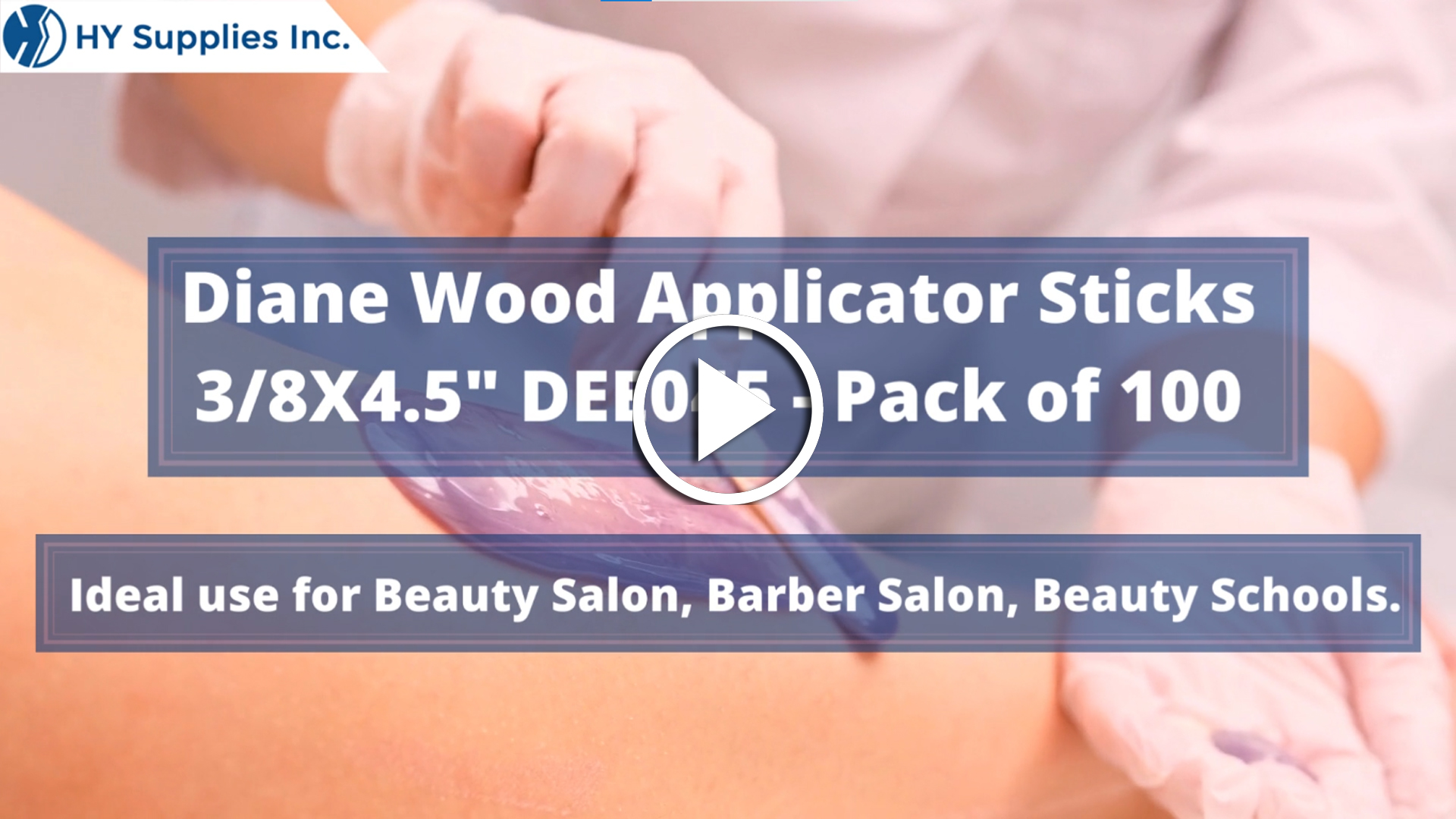 Diane Wood Applicator Sticks 3/8 X 4.5" DEE045 - Pack of 100