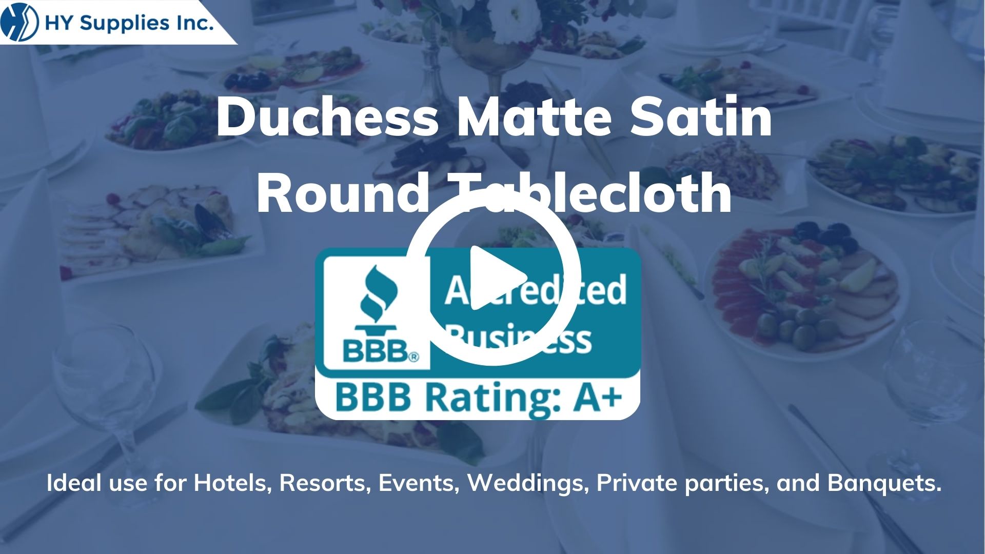 Duchess Matte Satin Round Tablecloth